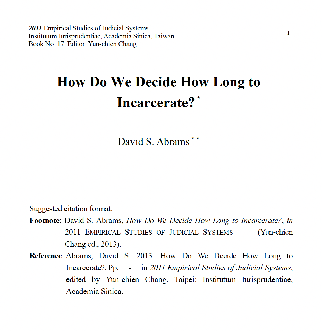 How Do We Decide How Long to Incarcerate? preview